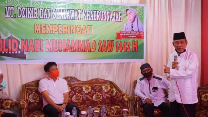 
 Jalin Silahturahmi, Andrei Angouw Hadiri Acara Dzikir di Kampung Islam