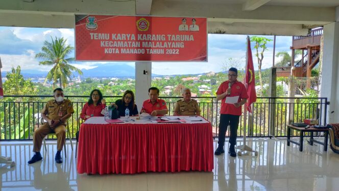 
 Riedel Mongisidi Terpilih Aklamasi Ketua Karang Taruna Kecamatan Malalayang Periode 2022-2027