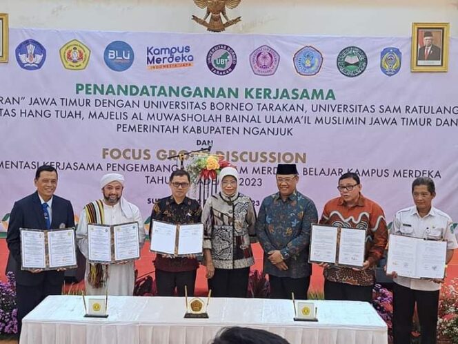 
 Unsrat Tandatangani MoU dengan Sejumlah Perguruan Tinggi Swasta Ternama di Surabaya
